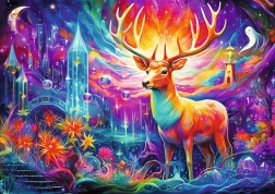 Παζλ 1000 κομματιών – μυστικιστικό ελάφι DreamScapes