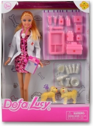 Κούκλα Lucy κτηνίατρος σε ροζ