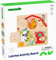 Ξύλινος πίνακας δραστηριοτήτων με κλειδαριές