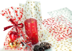 Διάφανη τσελόφαν σακούλα Star 25x40 cm