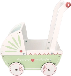 Ξύλινο καροτσάκι για κούκλες