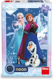 Φωσφορίζον παζλ Frozen: Μαγικές αδελφές 100 κομμάτια
