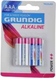 Αλκαλικές μπαταρίες AAA 1,5 V 4 τεμ. GRUNDIG
