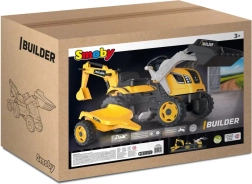 Ποδοκίνητο τρακτέρ Builder Max με εκσκαφέα και ρυμουλκούμενο