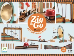 Ξύλινη πίστα Zig Go Μουσική 52 τεμάχια Djeco