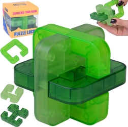 Λογικός 3D γρίφος Puzzle Lock – πράσινος κύβος
