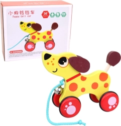 Ξύλινο παιχνίδι-τραβηχτό Σκύλος 17 cm