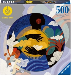 Παζλ RAVENSBURGER 500 κομμάτια – μικρός ήλιος, νόημα της «ανάγνωσης» (στρογγυλό)