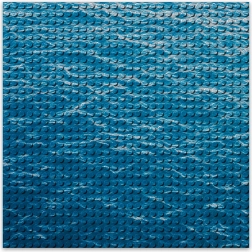 Σχεδιαστική βάση κατασκευών BRIXIES Plus - Νερό 25,5 x 25,5 cm