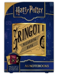 Σετ ριγέ σημειωματαρίων A6 Harry Potter Magical Locations