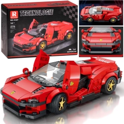 Τεχνικό σετ κατασκευών – φουτουριστικό κόκκινο σούπερ αυτοκίνητο με ανασηκούμενες πόρτες, 275 κομμάτια