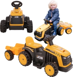 EVO παιδικό ηλεκτρικό τρακτέρ JCB με ρυμουλκούμενο