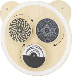 Ξύλινη επιτοίχια πλακέτα με περιστρεφόμενα σημεία