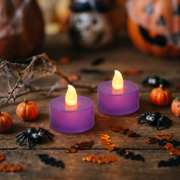 Μωβ LED ρεσώ για το Halloween, 2 τεμ.