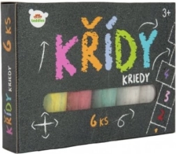 Χρωματιστές κιμωλίες για πεζοδρόμιο σε κουτί