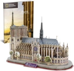 3D παζλ CUBICFUN National Geographic: καθεδρικός ναός της Παναγίας των Παρισίων – 128 κομμάτια