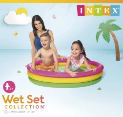 Παιδική φουσκωτή πισίνα Intex 147 × 33 cm με τρεις δακτυλίους