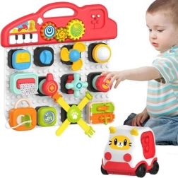 Woopie Montessori Παιδικό Μανιπουλατίφ Πολύχρωμος Ενεργός Πίνακας