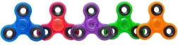Γκλίτερ fidget spinner 7,5 cm – διάφορα χρώματα - 1 τεμάχιο