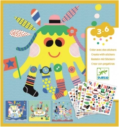 Djeco σετ αυτοκόλλητων Υποβρύχια πλάσματα