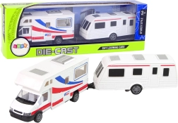 Σετ Αυτοκίνητο Καραβάν και Τρέιλερ Κάμπινγκ με μεταλλικά στοιχεία