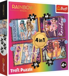 Παζλ 4 σε 1 Μοντέρνες κούκλες Rainbow High