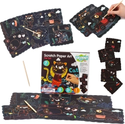 Woopie Art&Fun δημιουργικό σετ ξυστών εικόνων για παιδιά, 7 τεμάχια