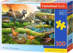 Παζλ 100 κομματιών World of Dinosaurs