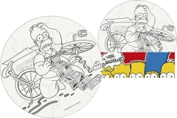 Χρωμάτισε το παζλ σου Οι Simpsons κύκλος 9 κομμάτια