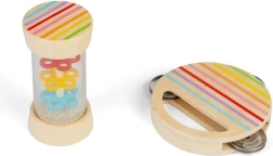 Bigjigs Toys μίνι σετ ράβδος βροχής και ντέφι