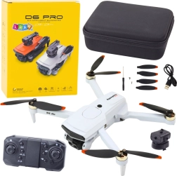Drone D6 Pro με κάμερα και LED φωτισμό, χειρισμός μέσω εφαρμογής – Ανοιχτό γκρι