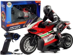 RC σπορ μηχανή 2.4 GHz, εμβέλεια 35 m, κόκκινη