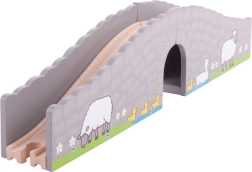 Ξύλινη γέφυρα φάρμας για σιδηροδρομικές πίστες παιχνιδιού