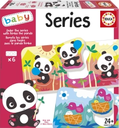 Educa Baby ένθετο παζλ Panda Bimba και φίλοι, 6 παζλ των 3 κομματιών