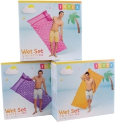 Φουσκωτό στρώμα νερού 229 × 86 cm με κυματιστή υφή και μαξιλάρι