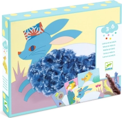 Djeco δημιουργικό σετ Wool & Velcro – με τσεπάκι