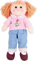 Υφασμάτινη κούκλα BIGJIGS TOYS Molly 38 cm