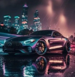 Ζωγραφική με διαμαντάκια Mercedes-Benz 30 × 40 cm