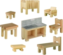Μινιατούρα ξύλινα έπιπλα CREATIVE KITS