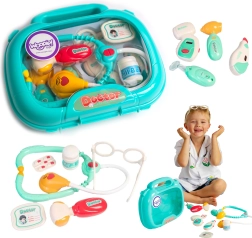 Woopie ιατρική βαλιτσέτα για μικρούς γιατρούς με φως και ήχο