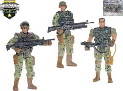 Σετ στρατιωτών Mission Control 10 cm – 3 φιγούρες με όπλα