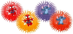 Χνουδωτή λαστιχένια μπάλα 230 mm – SPIDEY και STITCH (μίξη σχεδίων)
