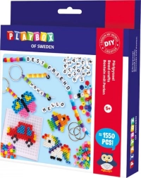 Χάντρες σιδερώματος PLAYBOX – σετ με χάντρες, βραχιόλια και μπρελόκ 1550 τεμ.