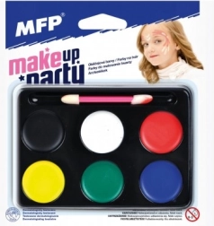 Χρώματα προσώπου MFP Make-up Party 6 χρώματα με πινελάκι