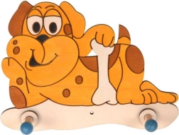 Ξύλινη κρεμάστρα Σκυλάκι για παιδιά