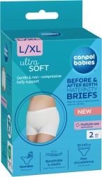 Canpol babies εγκυμοσύνης και μετά τον τοκετό κιλότα 2σε1 L/XL – 2 τεμάχια