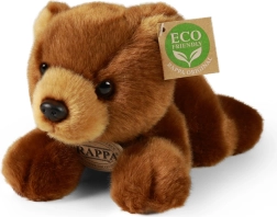 Λούτρινο καφέ αρκουδάκι ξαπλωμένο 20 εκ. eco‑friendly