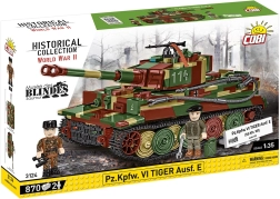 Κατασκευαστικό σετ COBI Pz.Kpfw. VI Tiger Ausf. E – άρμα σε κλίμακα 1:35, 870 κομμάτια