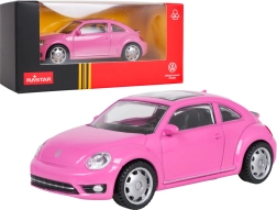 Μεταλλικό μοντέλο Volkswagen Beetle ροζ 1:43 RASTAR