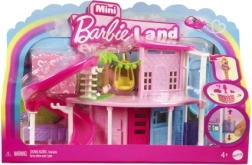 MATTEL mini BARBIE land σπιτάκι για κούκλες με κούκλα, ζωάκι, ασανσέρ και πισίνα